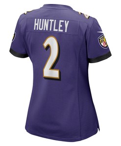 Tyler Huntley 2 Baltimore Ravens Women's Game Jersey - Purple