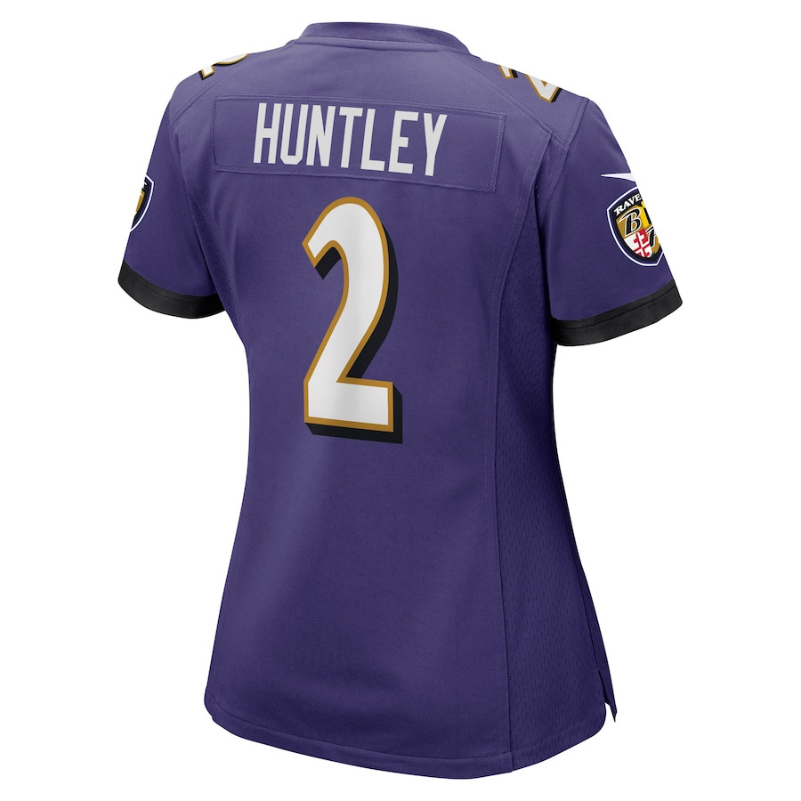 Tyler Huntley 2 Baltimore Ravens Women's Game Jersey - Purple