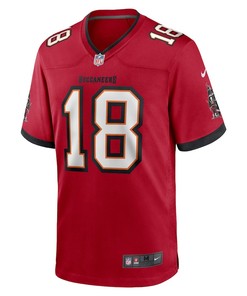 Tyler Johnson 18 Tampa Bay Buccaneers Home Game Player Jersey - Red