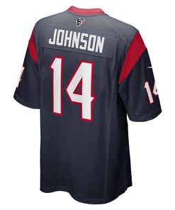 Tyler Johnson Houston Texans Game Player Jersey - Navy