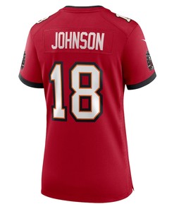 Tyler Johnson Tampa Bay Buccaneers Women's Home Game Player Jersey - Red