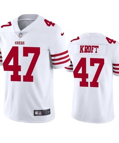 Tyler Kroft San Francisco 49ers 47 White Vapor Limited Jersey