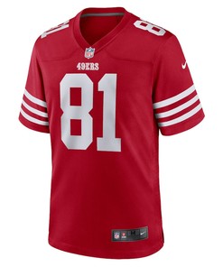 Tyler Kroft San Francisco 49ers Game Player Jersey - Scarlet