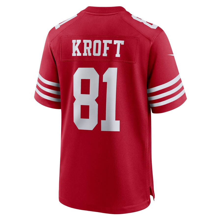 Tyler Kroft San Francisco 49ers Game Player Jersey - Scarlet