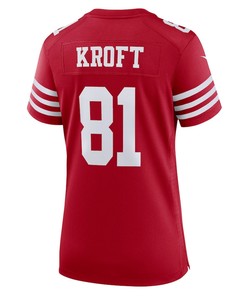 Tyler Kroft San Francisco 49ers Women's Game Player Jersey - Scarlet
