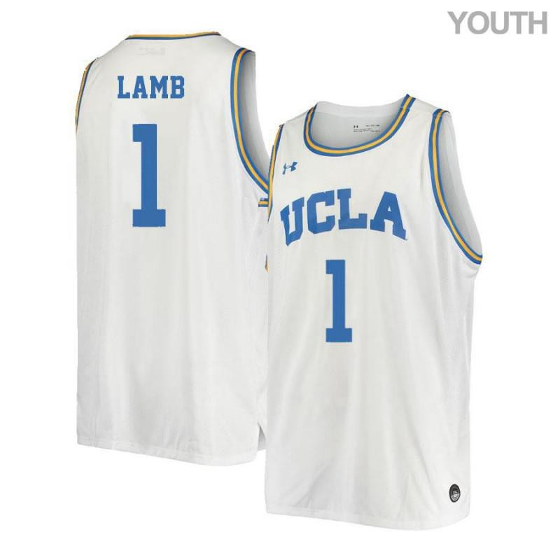Tyler Lamb 1 UCLA Bruins Retro Elite Basketball Youth Jersey - White