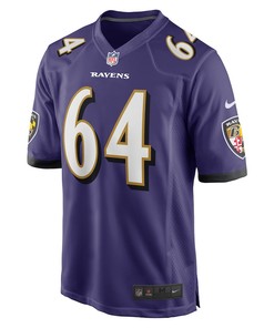 Tyler Linderbaum 64 Baltimore Ravens 2022 Draft First Round Pick Game Jersey In Purple