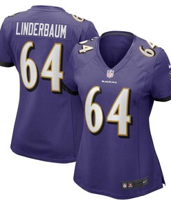Tyler Linderbaum 64 altimore Ravens Women's Player Game Jersey - Purple