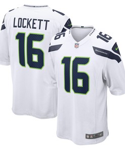 Tyler Lockett Seattle Seahawks Game Jersey - White Nfl