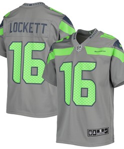 Tyler Lockett Seattle Seahawks Inverted Team Game Jersey - Gray Nfl