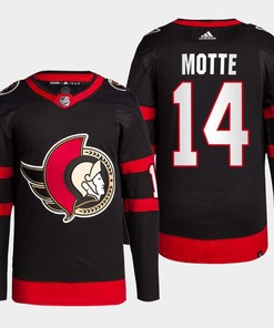 Tyler Motte 14 Ottawa Senators 2022-23 Primegreen Home Black Jersey
