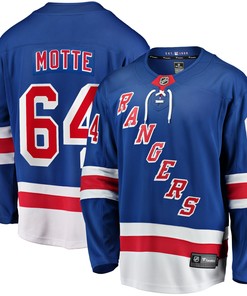 Tyler Motte New York Rangers Fanatics Branded Home Breakaway Player Jersey - Blue Nhl
