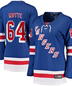 Tyler Motte New York Rangers Fanatics Branded Womens Home Breakaway Player Jersey - Blue Nhl
