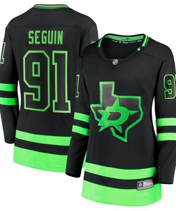 Tyler Seguin Dallas Stars Fanatics Branded Womens 2020/21 Alternate Premier Breakaway Player Jersey - Black Nhl