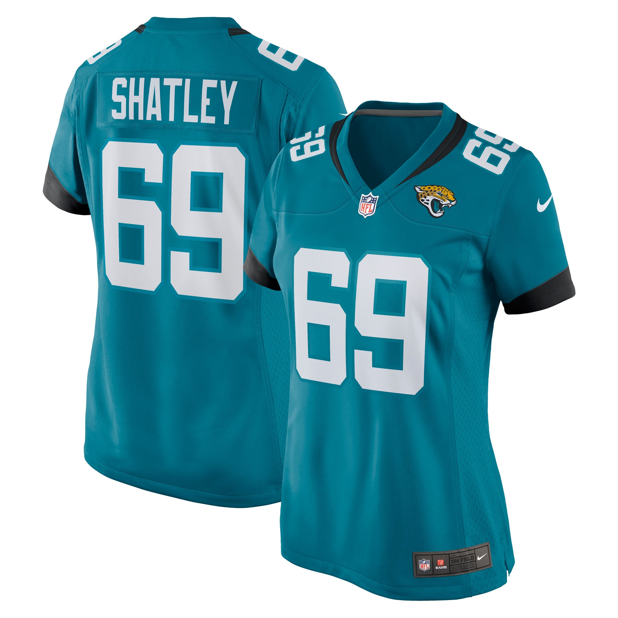 Tyler Shatley Jacksonville Jaguars Womens Game Jersey - Teal Nfl