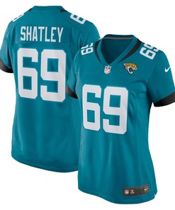 Tyler Shatley Jacksonville Jaguars Womens Game Jersey - Teal Nfl