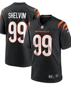 Tyler Shelvin 99 Cincinnati Bengals Game Jersey - Black
