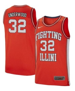 Tyler Underwood 32 Illinois Fighting Illini Retro Elite Basketball Men Jersey - Orange