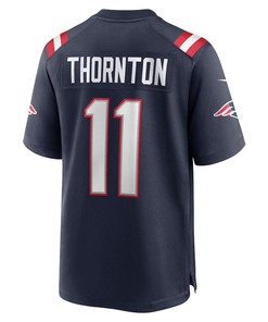 Tyquan Thornton New England Patriots Game Player Jersey - Navy