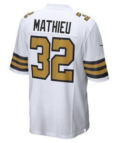 Tyrann Mathieu 32 New Orleans Saints Player Game Jersey - White