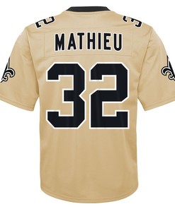 Tyrann Mathieu 32 New Orleans Saints Youth Inverted Game Jersey - Gold