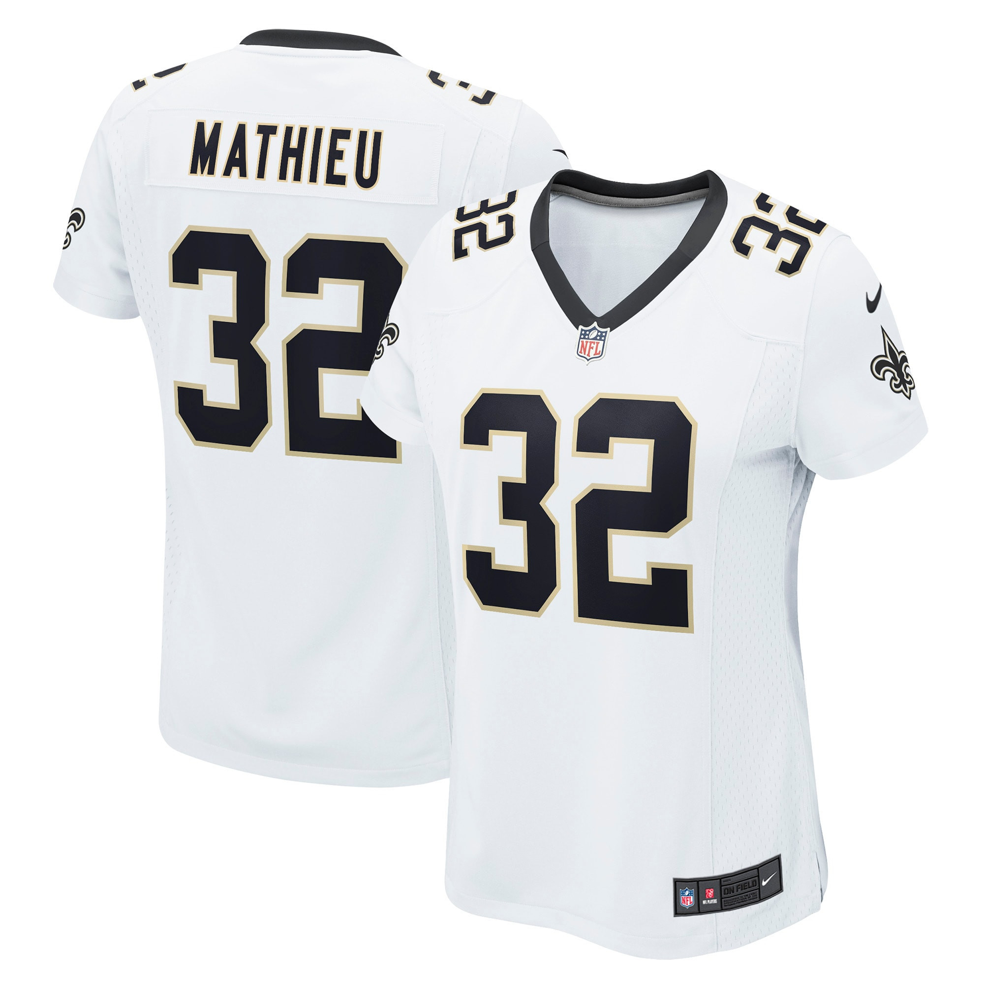 Tyrann Mathieu New Orleans Saints Womens Game Jersey - White Nfl