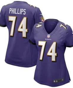Tyre Phillips Baltimore Ravens Womens Game Jersey - Purple Nfl