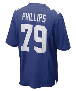 Tyre Phillips New York Giants Game Player Jersey - Royal