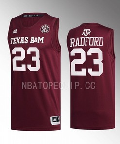 Tyrece Radford 23 Texas AM Aggies Uniform Jersey College Basketball Maroon