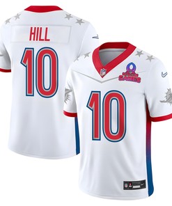 Tyreek Hill 10 Dolphins Pro Bowl 2023 Patch Men Jersey - White