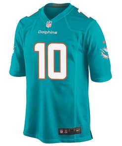 Tyreek Hill 10 Miami Dolphins Game Men Jersey - Aqua Jersey