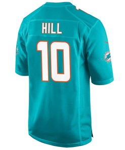 Tyreek Hill 10 Miami Dolphins Game Men Jersey - Aqua Jersey