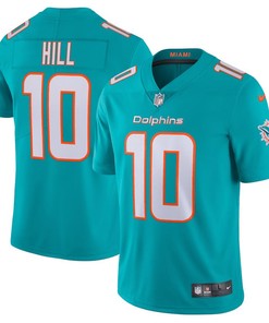 Tyreek Hill 10 Miami Dolphins Team Vapor Limited Jersey - Aqua