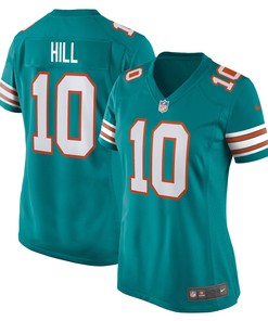 Tyreek Hill Miami Dolphins Womens Alternate Game Jersey Aqua Nfl