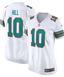 Tyreek Hill Miami Dolphins Womens Alternate Game Jersey White Nfl