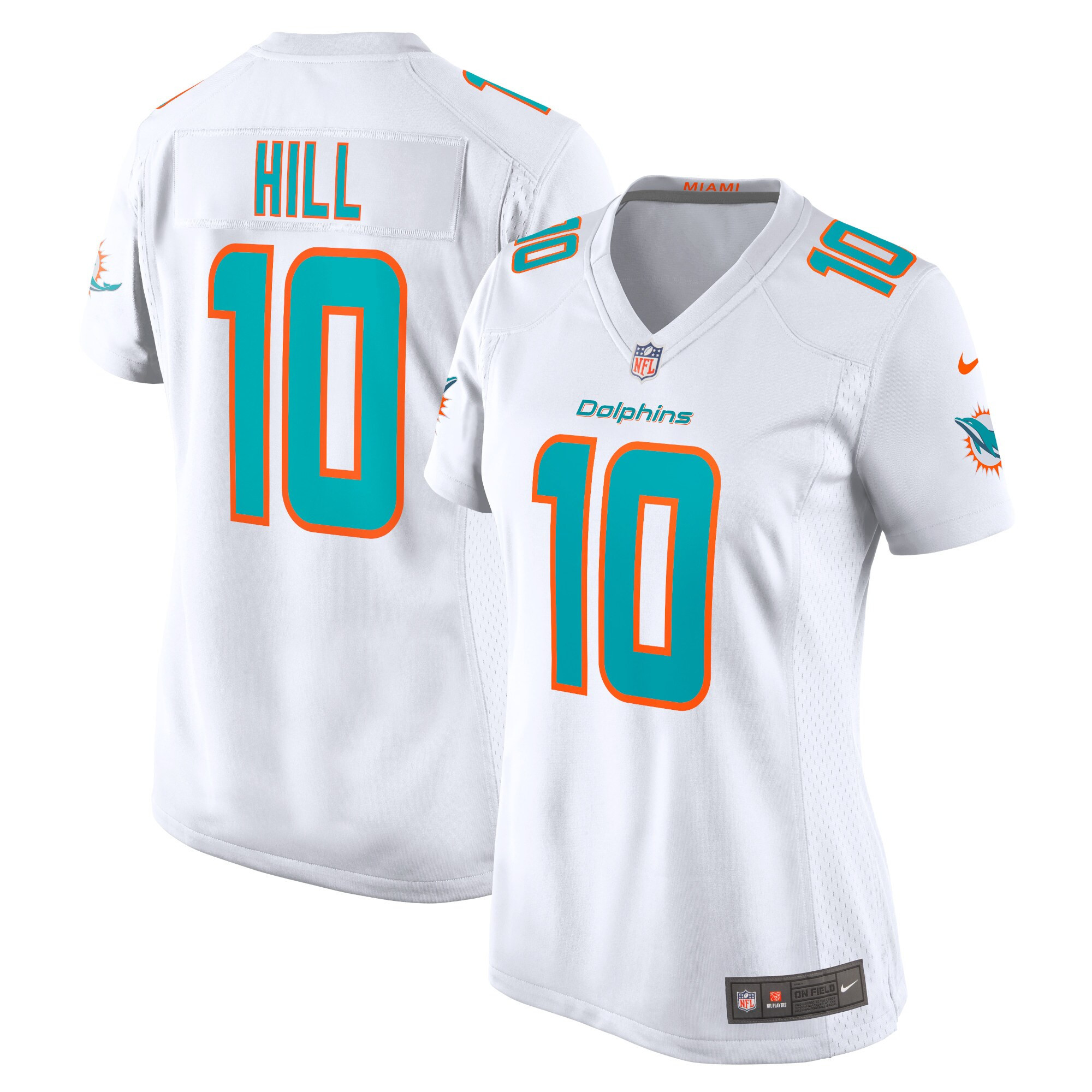 Tyreek Hill Miami Dolphins Womens Game Jersey White Nfl