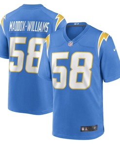 Tyreek Maddox-Williams Los Angeles Chargers Game Player Jersey - Powder Blue