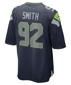 Tyreke Smith Seattle Seahawks Game Player Jersey - College Navy