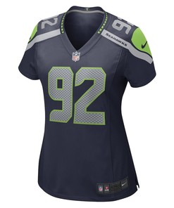 Tyreke Smith Seattle Seahawks Women's Game Player Jersey - College Navy
