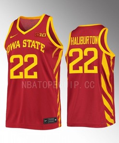 Tyrese Haliburton 22 Iowa State Cyclones Cardinal Jersey College Basketball