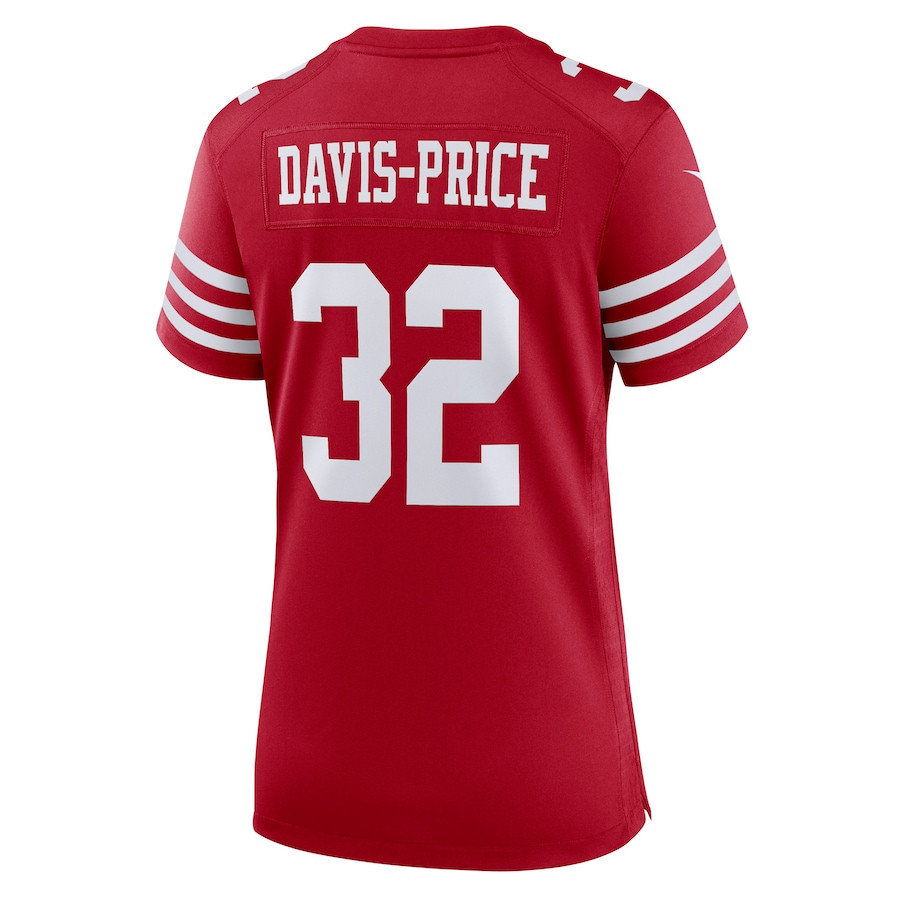 Tyrion Davis-Price San Francisco 49ers Women's Game Player Jersey - Scarlet