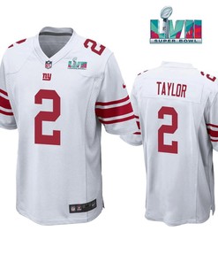 Tyrod Taylor 2 New York Giants Super Bowl LVII Super Bowl LVII White Men Game Jersey