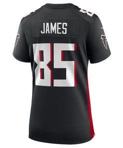 Tyshaun James Atlanta Falcons Women's Player Game Jersey - Black