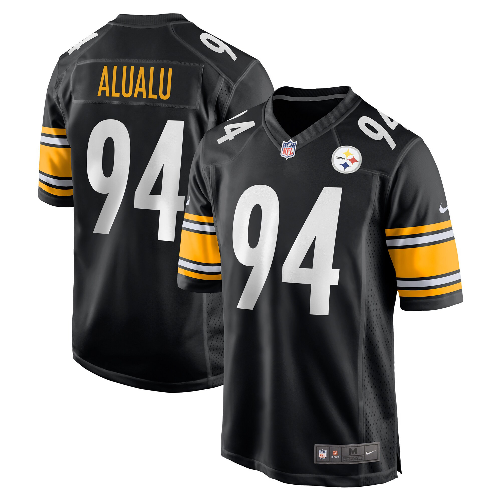 Tyson Alualu Pittsburgh Steelers Game Jersey - Black Nfl