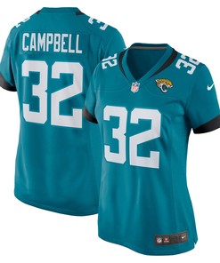 Tyson Campbell Jacksonville Jaguars Womens Game Jersey - Teal Nfl