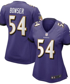 Tyus Bowser 54 Baltimore Ravens Women's Game Jersey - Purple