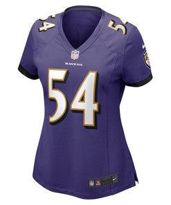 Tyus Bowser 54 Baltimore Ravens Women's Game Jersey - Purple