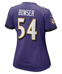 Tyus Bowser 54 Baltimore Ravens Women's Game Jersey - Purple