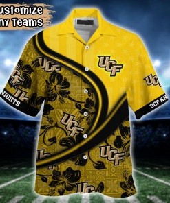 UCF Knights NCAA US Flag Flower Hawaii Shirt For Fans
