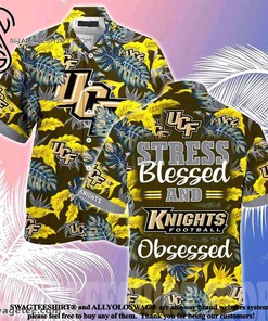 UCF Knights Stress Blessed Obsessed Summer Beach Hawaiian Shirt
